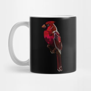 Spirograph Northern Cardinal Red Bird Mug